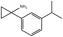 Cyclopropanamine, 1-[3-(1-methylethyl)phenyl]- Structure