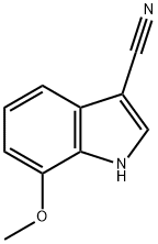 1H-Indole-3-carbonitrile, 7-Methoxy- 구조식 이미지