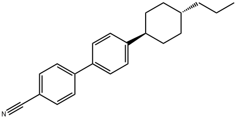 4'-(trans-4-Propylcyclohexyl)-[1,1'-biphenyl]-4-carbonitrile 구조식 이미지