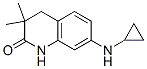 2(1H)-Quinolinone,  7-(cyclopropylamino)-3,4-dihydro-3,3-dimethyl- Structure