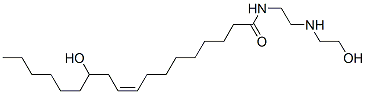 (Z)-12-히드록시-N-[2-[(2-히드록시에틸)아미노]에틸]-9-옥타데센아미드 구조식 이미지