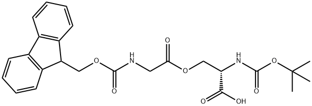 BOC-SER(FMOC-GLY)-OH Structure