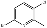 6-Бром-3-хлор-2-метил-пиридин структурированное изображение