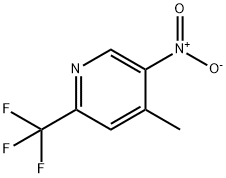 피리딘,4-메틸-5-니트로-2-(트리플루오로로메틸)- 구조식 이미지