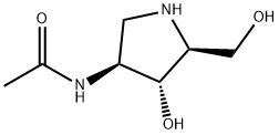 2-아세타미도-1,4-이미노-1,2,4-트리데옥시-L-아라비니톨 구조식 이미지