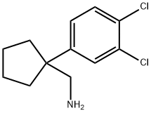 [1-(3,4-DICHLOROPHENYL)CYCLOPENTYL]METHANAMINE Structure