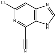 3H-Imidazo[4,5-c]pyridine-4-carbonitrile,  6-chloro- Structure