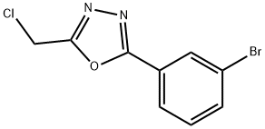 2-(3-브로모페닐)-5-(클로로메틸)-1,3,4-옥사디아졸 구조식 이미지