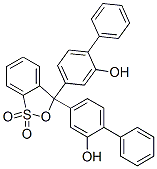 4,4''-(3H-2,1-benzoxathiol-3-ylidene)bis[[1,1'-biphenyl]-2-ol] S,S-dioxide Structure