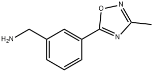 3-(3-Methyl-1,2,4-oxadiazol-5-yl)benzylamine 97% Structure