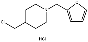 4-(CHLOROMETHYL)-1-(2-FURYLMETHYL)PIPERIDINE HYDROCHLORIDE Structure