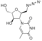 2,5-ANHYDRO-1-AZIDO-1,3-DIDEOXY-3-(3,4-DIHYDRO-5-METHYL-2,4-DIOXO-1(2H)-PYRIMIDINYL)-L-MANNITOL Structure