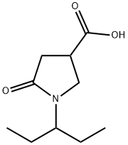 1-(1-ethylpropyl)-5-oxopyrrolidine-3-carboxylic acid(SALTDATA: FREE) Structure
