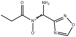 Propanamide,  N-(amino-1,2,4-oxadiazol-3-ylmethylene)-,  N-oxide Structure