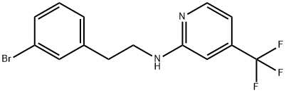 [2-(3-Bromo-phenyl)-ethyl]-(4-trifluoromethyl-pyridin-2-yl)-amine Structure