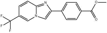 4-(6-Trifluoromethyl-imidazo[1,2-a]
pyridin-2-yl)-benzoic acid methyl ester Structure
