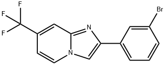 2-(3-Bromo-phenyl)-7-trifluoromethyl-imidazo[1,2-a]pyridine Structure