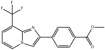 4-(8-트리플루오로메틸-이미다조[1,2-a]피리딘-2-일)-벤조산메틸에스테르아민 구조식 이미지