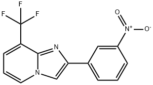 2-(3-니트로-페닐)-8-트리플루오로메틸-이미다조[1,2-a]피리딘 구조식 이미지