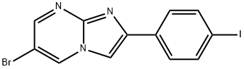 6-브로모-2-(4-요오도-페닐)-이미다조[1,2-a]피리미딘 구조식 이미지