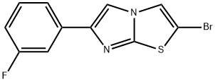 2-Bromo-6-(3-fluoro-phenyl)-imidazo[2,1-b]thiazole Structure
