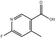 2-Fluoro-4-methylpyridine-5-carboxylic acid Structure