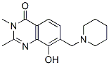 4(3H)-Quinazolinone,  8-hydroxy-2,3-dimethyl-7-(piperidinomethyl)-  (7CI) Structure