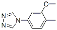 4H-1,2,4-Triazole,  4-(3-methoxy-4-methylphenyl)- Structure