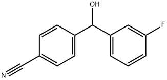 4-[(3-Fluorophenyl)(hydroxy)Methyl]benzonitrile Structure