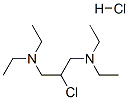 2-클로로-N,N,N',N'-테트라에틸프로판-1,3-디아민모노하이드로클로라이드 구조식 이미지