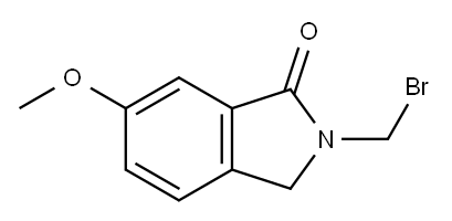 2-BROMOMETHYL-6-METHOXYISOINDOLINONE 구조식 이미지