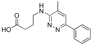 4-[(4-Methyl-6-phenyl-3-pyridazinyl)amino]butyric acid Structure