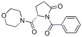 (S)-4-[(benzoyl-5-oxopyrrolidin-2-yl)carbonyl]morpholine 구조식 이미지