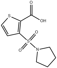 3-(1-pyrrolidinylsulfonyl)-2-thiophenecarboxylic acid(SALTDATA: 0.14NaCl) Structure