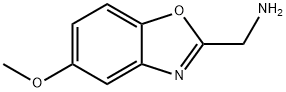 1-(5-methoxy-1,3-benzoxazol-2-yl)methanamine(SALTDATA: 0.98HCl 0.03(C6H5)3PO) 구조식 이미지