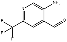 5-아미노-2-트리플루오로메틸-피리딘-4-카브알데히드 구조식 이미지