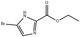 1H-IMIDAZOLE-4-BROMO-2-CARBOXYLIC ACID, ETHYL ESTER Structure