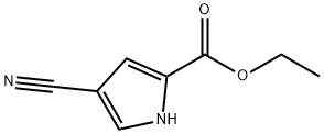 4-CYANO-1H-PYRROLE-2-CARBOXYLIC ACID ETHYL ESTER Structure