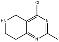 4-Chloro-2-methyl-5,6,7,8-tetrahydro-pyrido[4,3-d]pyrimidine 구조식 이미지