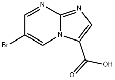 6-브로모이미다조[1,2-a]피리미딘-3-카르복실산 구조식 이미지