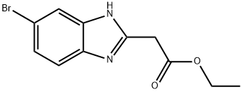 ETHYL (5-BROMO-1H-BENZIMIDAZOL-2-YL)ACETATE Structure