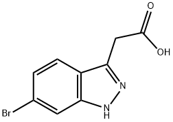 (6-BROMO-1H-INDAZOL-3-YL)-ACETIC ACID Structure