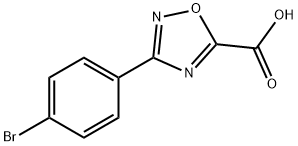 1,2,4-Oxadiazole-5-carboxylic acid, 3-(4-bromophenyl)- 구조식 이미지