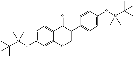 Daidzein Bis-tert-butyldimethylsilyl Ether Structure