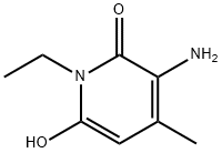 3-AMINO-1-ETHYL-6-HYDROXY-4-METHYL-2-PYRIDONE 구조식 이미지