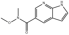 1H-PYRROLO[2,3-B]PYRIDINE-5-CARBOXYLICACIDMETHOXY-METHYL-AMIDE Structure