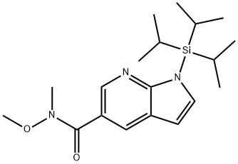 944937-28-4 1-TRIISOPROPYLSILANYL-1H-PYRROLO[2,3-B]PYRIDINE-5-CARBOXYLICACIDMETHOXY-METHYL-AMIDE