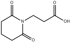 3-(2,6-Dioxo-piperidin-1-yl)-propionic acid Structure