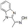 Ethanone, 1-(1-methyl-1H-benzimidazol-2-yl)-, oxime (9CI) Structure