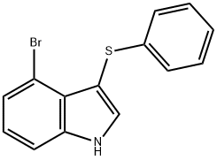 4-bromo-3-(phenylthio)-1H-indole Structure
